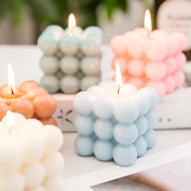 3D Silicone Candle Moulds DIY Soy Soap Aromatherapy Candles Wax Plaster Mold