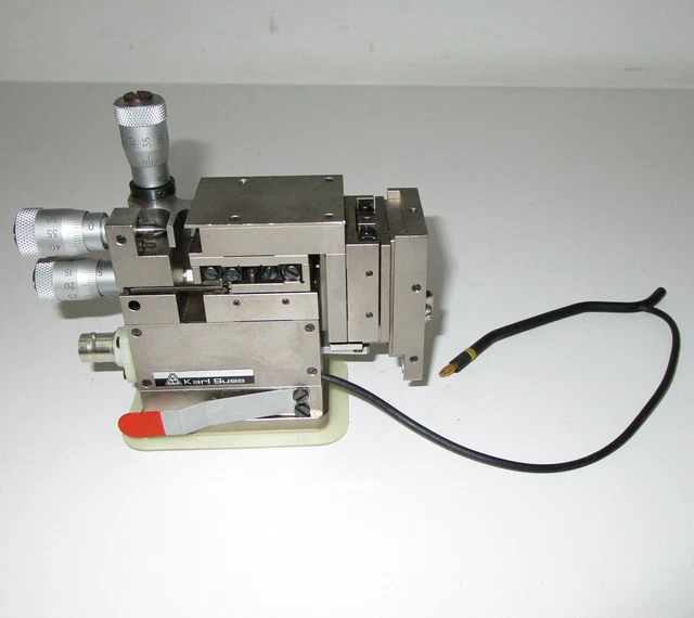Karl Suss micropositioner Probe Head & Manipulator Vacuum Base Karl Suss micropositioner Probe Head & Manipulator Vacuum Base