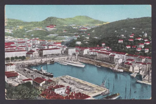 FRANCE, Vintage postcard, Nice, The Port, General view