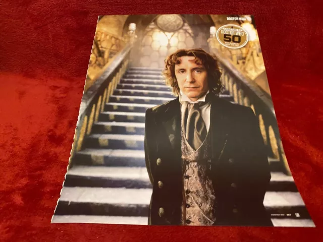 (Pada28) Picture Pin Up 11X9" Paul Mcgann Doctor Who