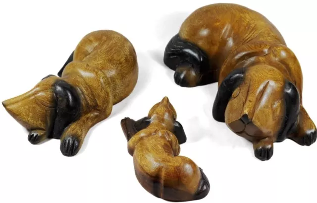 Hand carved wood best sale dog