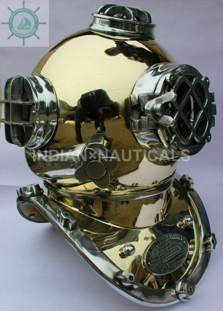 MINI CASQUE DE plongée maritime en mer 6 style vintage laiton finition