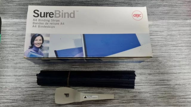 NEW! GBC SureBind A4 Secure Binding Strips 25mm Blue