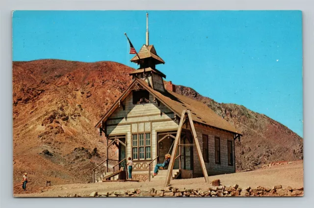 Calico Ghost Town School House Calico Mountain San Bernardino County CA Postcard