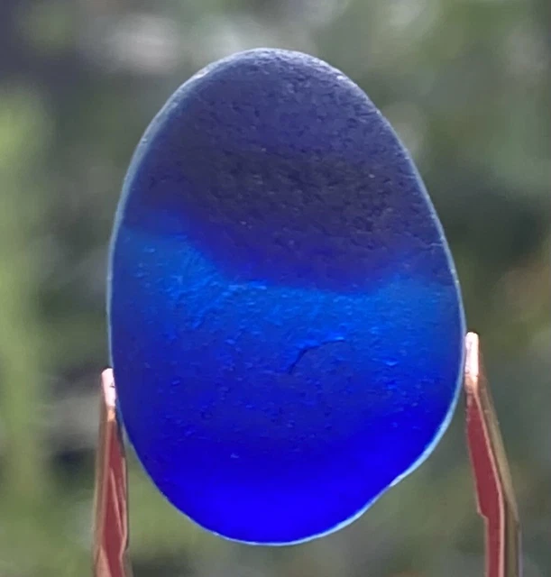 Original Seaham Strand Meer Glas glattblau mehrere schöne Farbtöne für Schmuck/Kunst