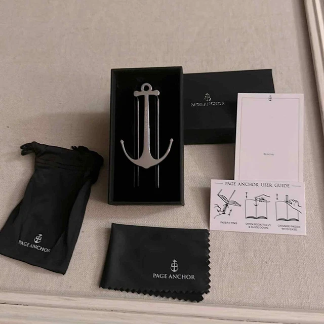 Page Anchor Bookmark Winter Platinum NWT