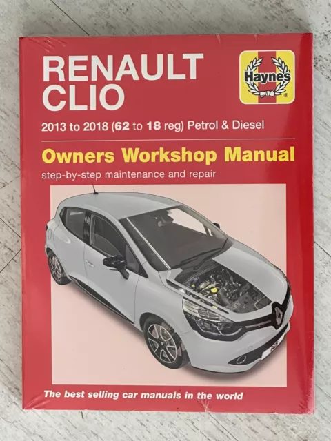 NEW - Haynes Manual 6425 - Renault Clio, 2013 to 2018, petrol & diesel