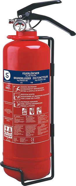 Extincteur Poudre 10.014.68 - 2 Kg - Pour Feux ABC