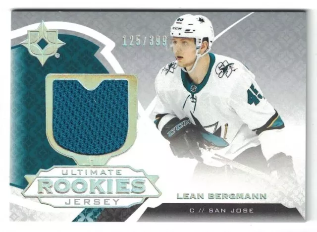 NHL Rookie Jersey Tradingcard – Lean Bergmann – San Jose Sharks