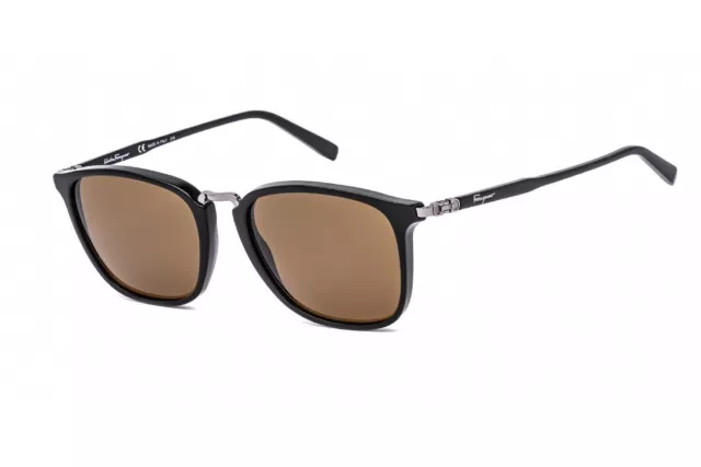 Ferragamo Men's SF910S-001 Fashion Black Sunglasses