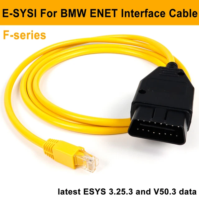 CAVO INTERFACCIA ETHERNET OBD codifica diagnostica RJ45 adatto per BMW