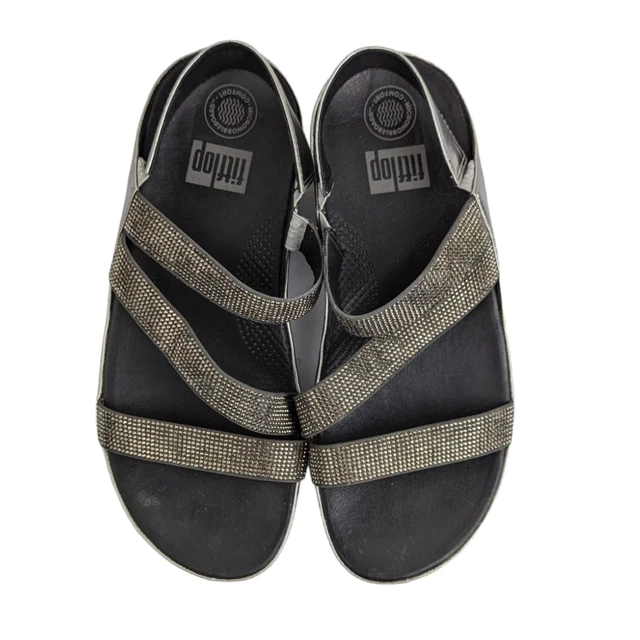 Fit Flop Crystal Z-Strap Sandal Size 8