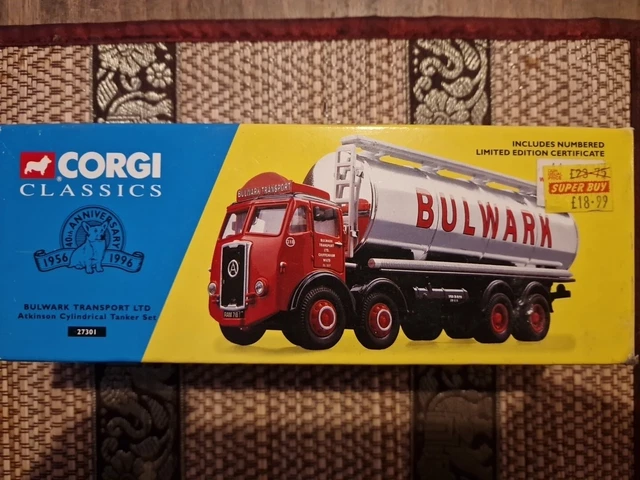 CORGI CLASSICS 1:50 Atkinson 8 Wheel Tanker Bulwark Transport ...