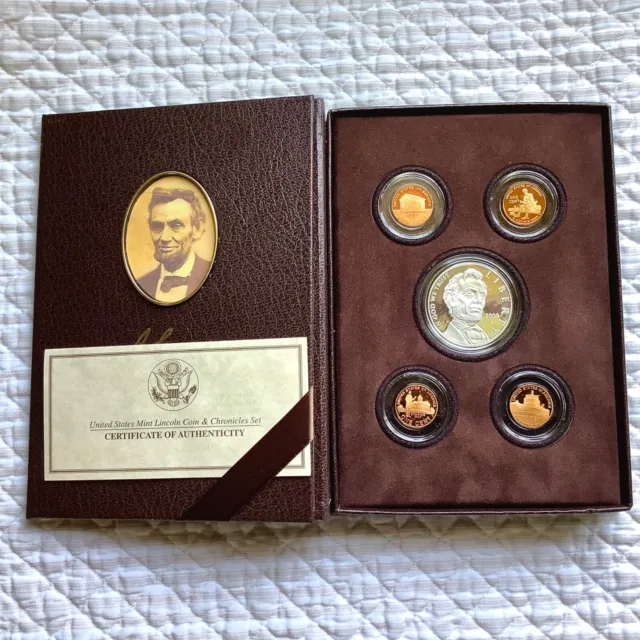 2009 U.S. Mint Abraham Lincoln Coin & Chronicles Set w/Box & COA