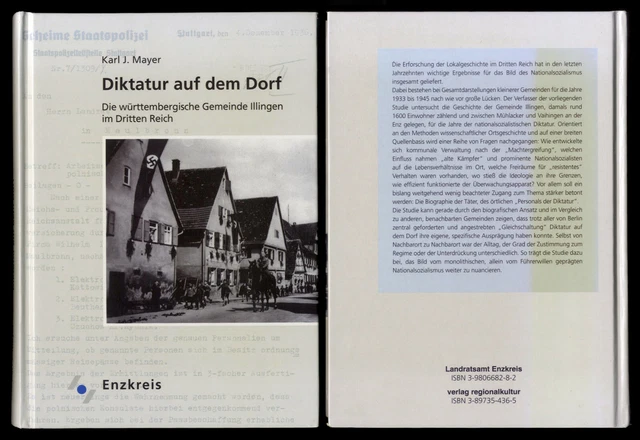 Selten! Diktatur auf dem Dorf württembergische Gemeinde Illingen Dritte Reich