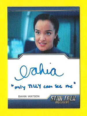 Star Trek Discovery Saison 2 Inscription Autographe Bahia Watson " Only Tilly