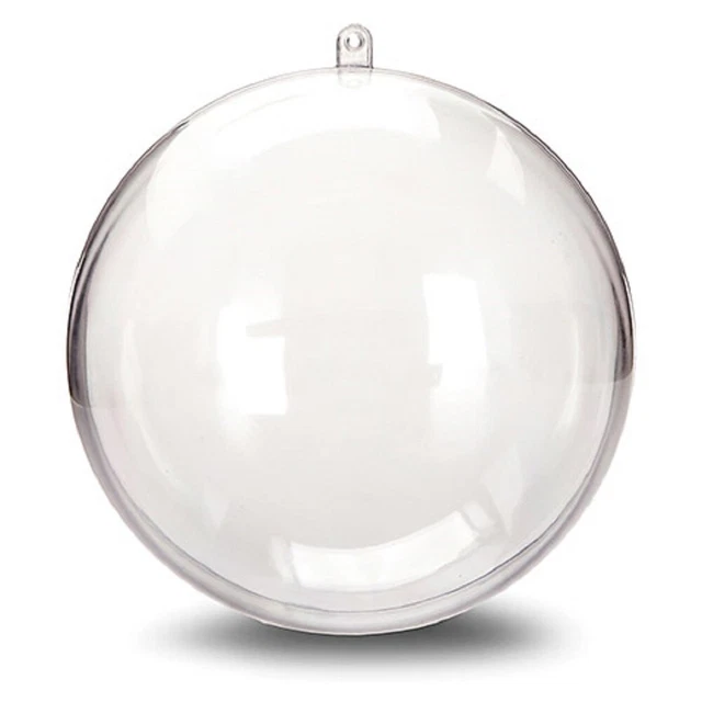 CLEAR PLASTIC FILLABLE Ornament Ball 140mm (5.5 inch) 1 Ball 7.98