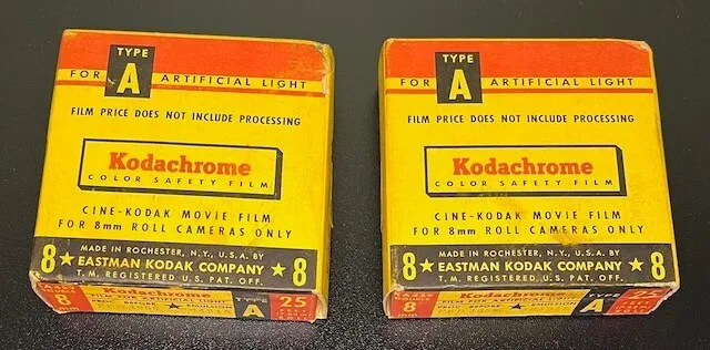 Kodachrome Cine-Kodak Movie Film Type A Exp 2/1958 Sealed KA 459 8mm 25 ft