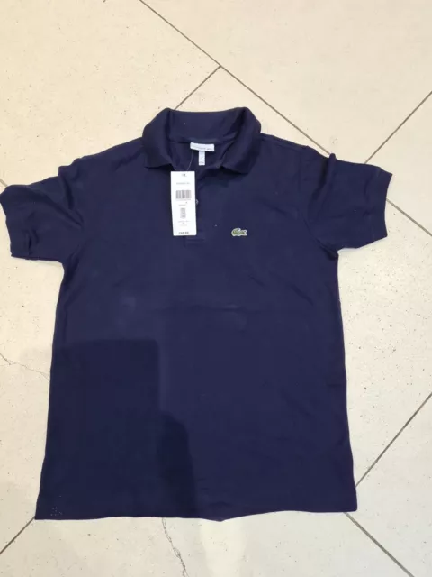 Polo Lacoste bambini blu navy - età 14 anni - nuova