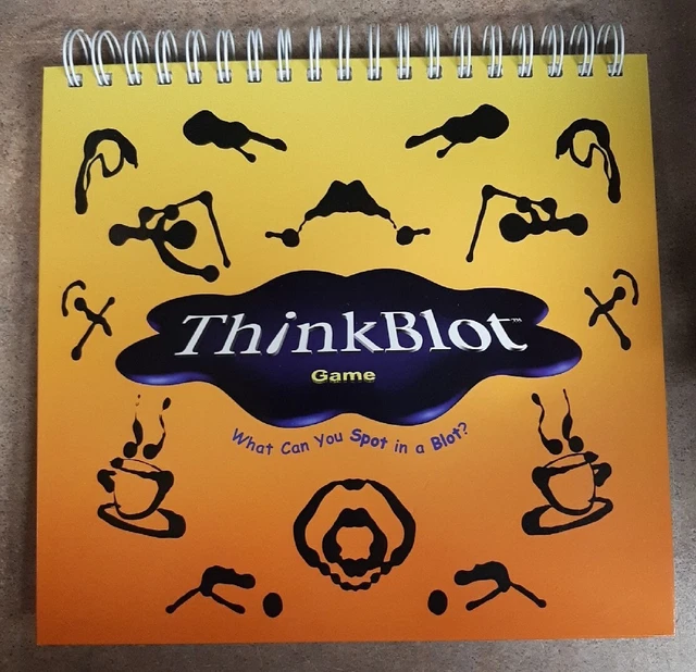 1999 THINK BLOT Board Game Replacement Spiral Binder & Inst What Can
