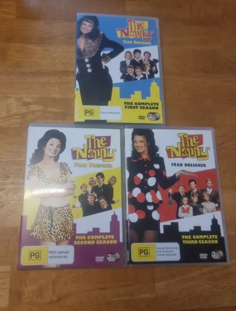 The Nanny Complete Seasons 1 2 3 TV Series Fran Drescher DVD Region 4