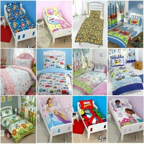 Junior Infantil Ropa de Cama Cuna - Edredón+Almohada+Fundas - Niños Navidad