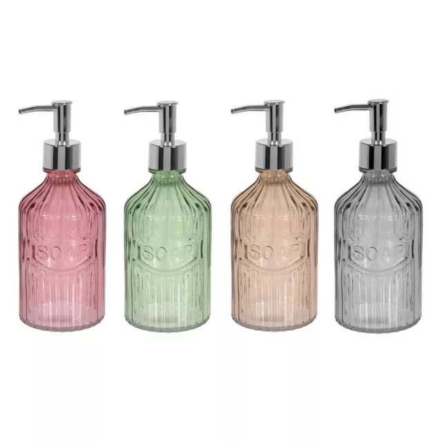 450ml Glass Vintage Lotion Liquid Soap Dispenser Bathroom Kitchen Sink Accessory