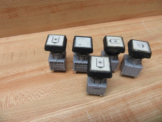 Rafi 1.20 122 Push Button Module 120122 White Legend (Pack of 5)