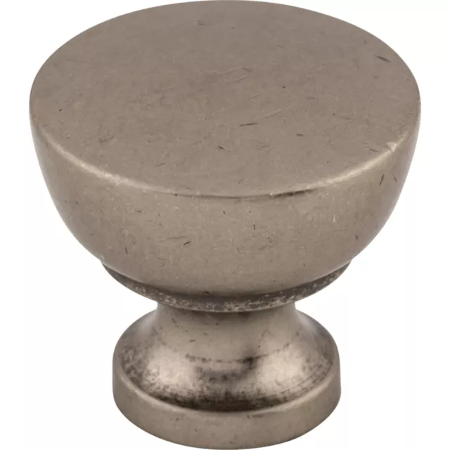 Top Knobs Cabinet  Bergen Knob 1 1/4 Inch Pewter Antique