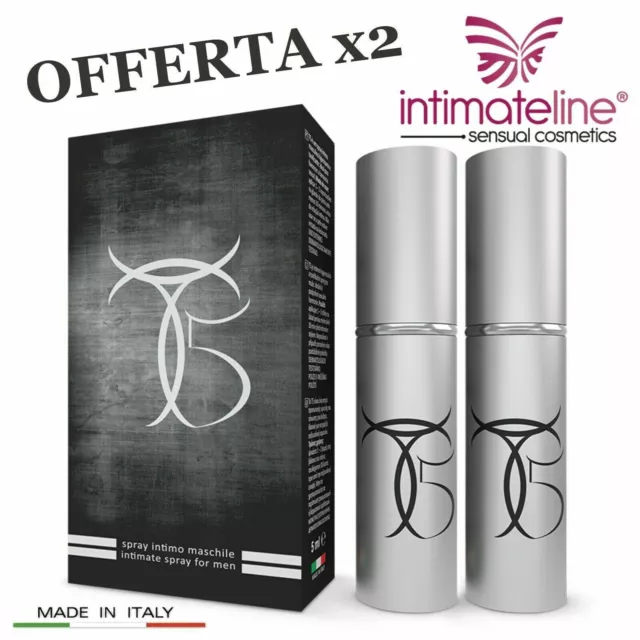 T5 Tauro x2 Spray Intimo Ritardante per Eaiaculazione  Precoce Maschile Naturale