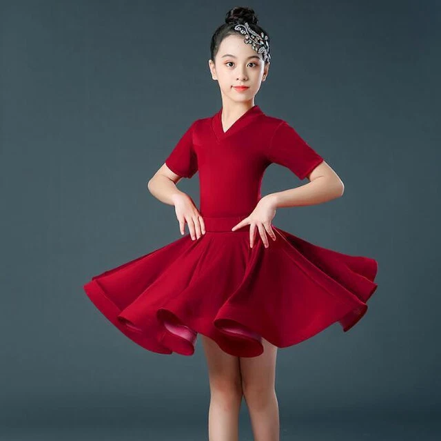 Abito da ballo jazz latino bambine costume da sala da ballo concorso abbigliamento da ballo abito