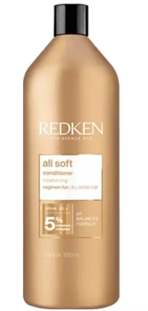 Redken All Soft Conditioner 1 L For Dry Hair ...................................