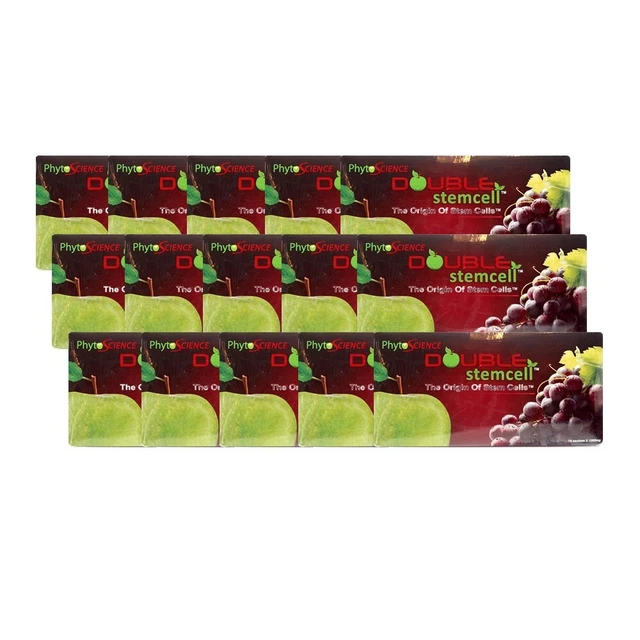Phytoscience Double Stem Cell STC30 - Traitement Anti-âge Et Acné - 1 à 30 Paquets - Poudre De Cellules Souches Pomme & Raisin