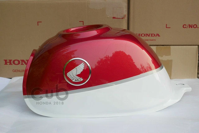 HONDA MONKEY 125 Z125 Genuine Fuel Oil Gas Tank Red Emblems Set