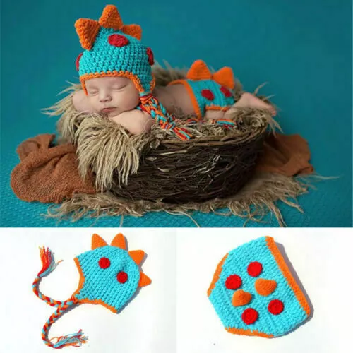 Girls Boys Baby Newborn Crochet Knit Costume Photo Photography Prop Outfits Cute