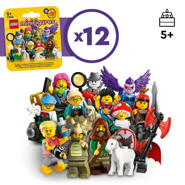 LEGO® Minifigure Serie 25, 71045, tutti i 12 personaggi, NUOVO
