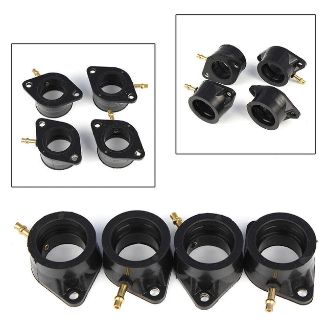 4X Carburetor Intake Manifold Boot Joint Carb Holder Fit Kawasaki KZ1000 KZ1100