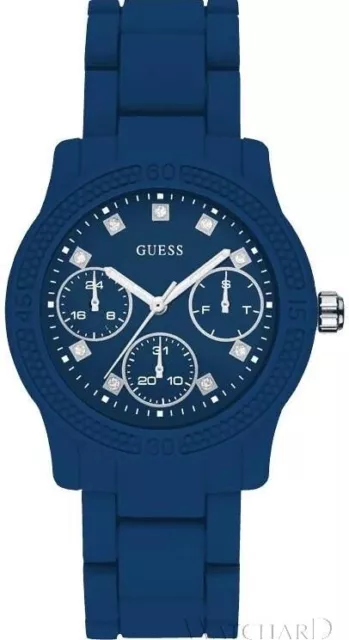 Guess 1265 Womens Blue Funfetti W0944L5 Wristwatches Quartz Watch 37 mm