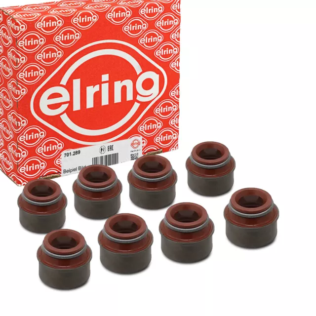 8x ELRING Dichtring Ventilschaft 7mm AUDI BMW VW VOLVO FIAT DACIA 701.289