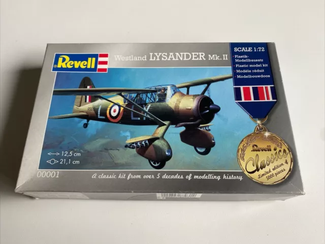 Revell Classics No 00001 - Westland Lysander Mk.II Limitierte Ausgabe 1:72 OVP