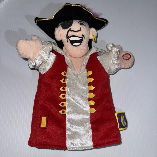 Puppet Captain THE WIGGLES CAPTAIN Feathersword Puppet Vintage 2004 Official $29.95 ...