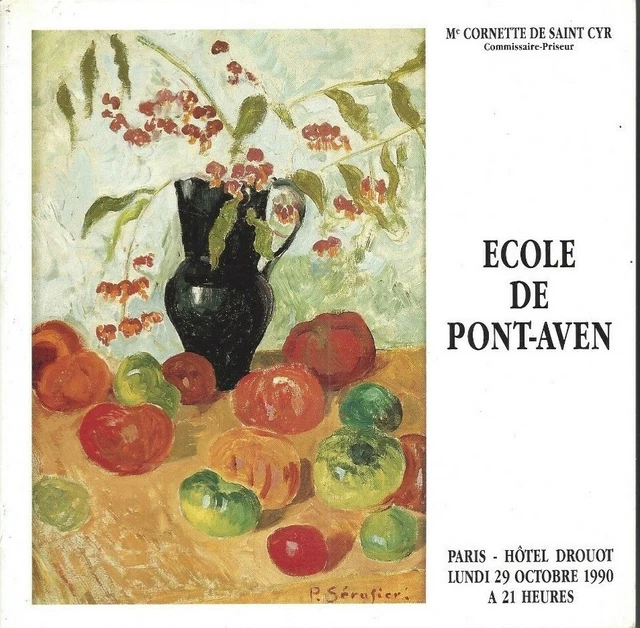Ecole De Pont Aven Catalogue Vente Cornette St Cyr 29/10/1990