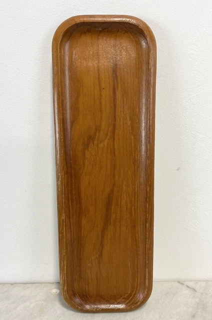 MID CENTURY SWEDISH TEAK TRAY / COIN DISH Karl Holmberg Akta Teak 30 cm