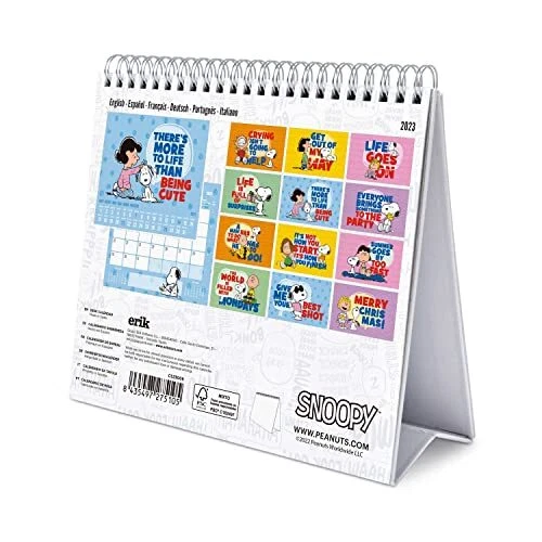 OFFICIAL SNOOPY CALENDAR 2023 Desktop Calendar 2023 7 x 8 inches