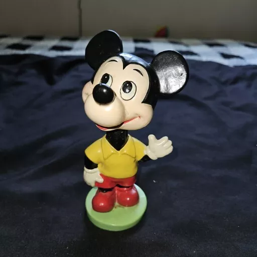 Vintage Walt Disney Productions Mickey Mouse Bobblehead  Japan SEE PICS