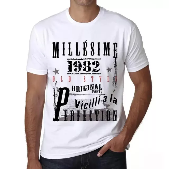 ULTRABASIC Homme Tee-Shirt Vieilli À La Perfection Millésime 1982 Vieilli à la