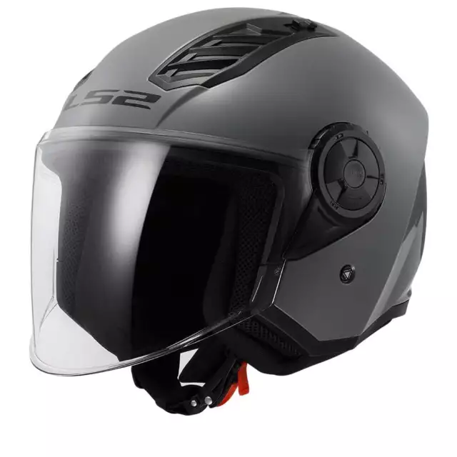 LS2 OF616 Airflow II Solid Nardo Gris Casque Jet -  Livraison gratuite!