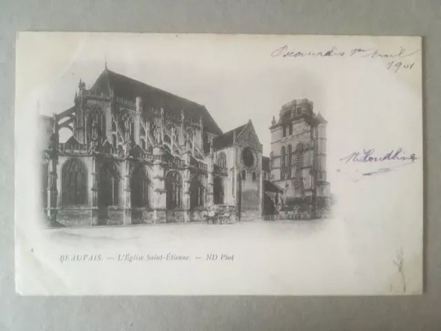 Cpa Beauvais (60) L'eglise Saint Etienne