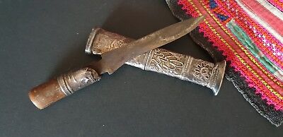 Old Burmese Dha Dagger with Silver Sheath …beautiful collection piece