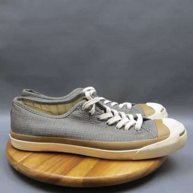 Converse John Varvatos Jack Purcell Low Mens Shoes 11 Gray Plaid Canvas Sneakers